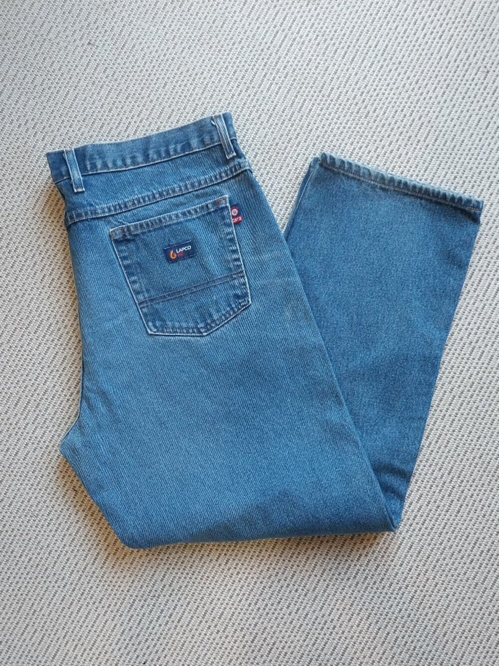 LAPCO FR Flame Resistant Jeans Mens 40 x 31 Blue (tag 40x34) Cat 2 Work Pants